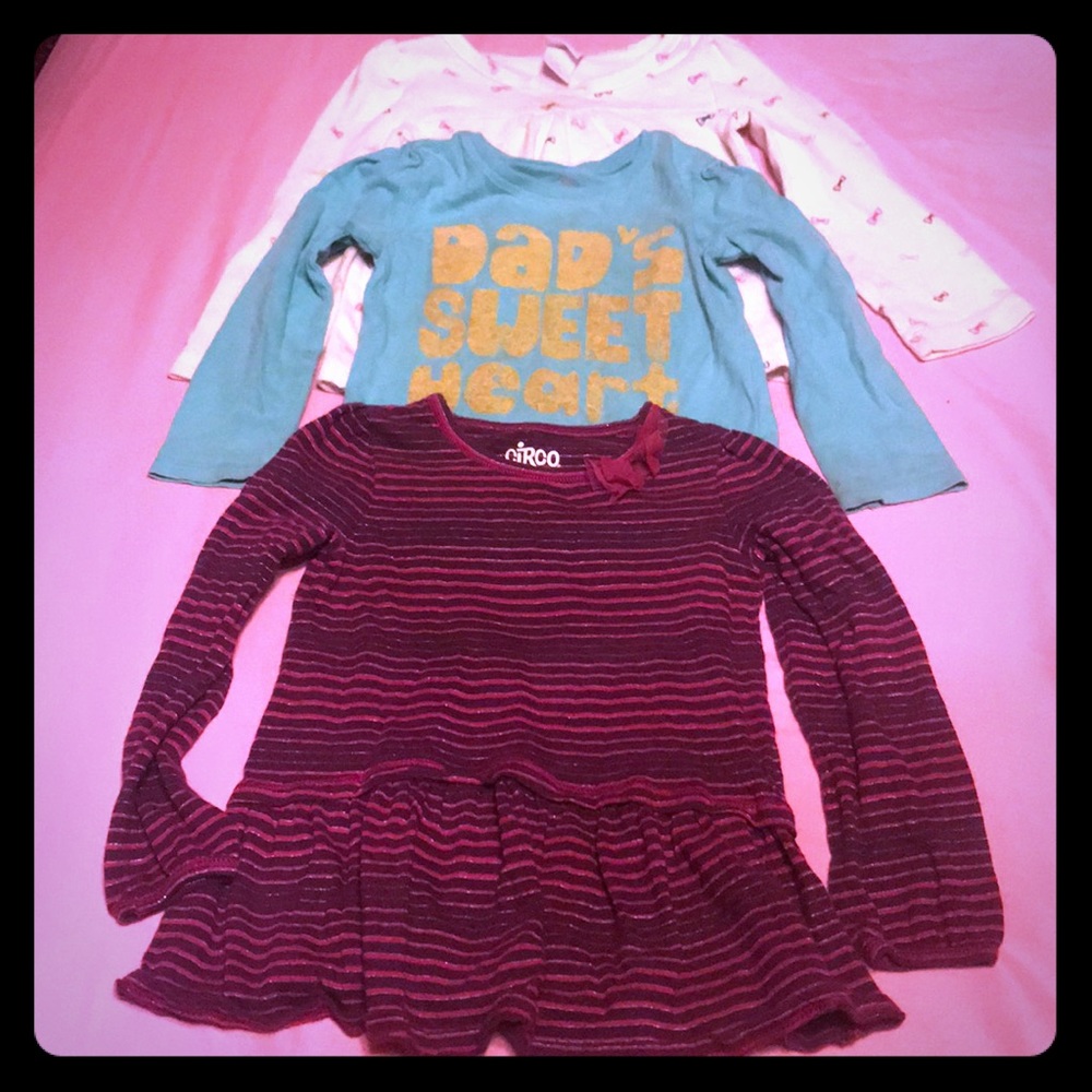 Set of 3 LS shirts - girls 3T